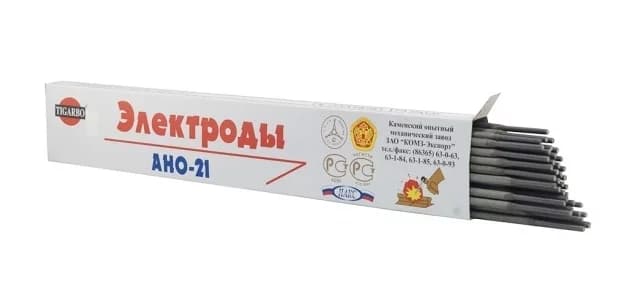 Электроды TIGARBO АНО-21 д 2,5 мм 1 кг, фото 1