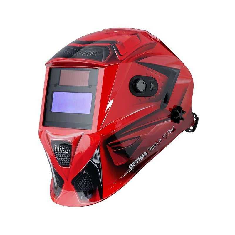 Маска сварщика FUBAG "хамелеон" OPTIMA 9-13 TEAM RED с регул/фильтром, фото 1