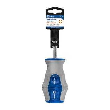 Отвертка Ultra Grip КОБАЛЬТ PH-2 х 38 мм CR-V, двухкомпонентная рукоятка (1 шт.) подвес 646-393, фото 1
