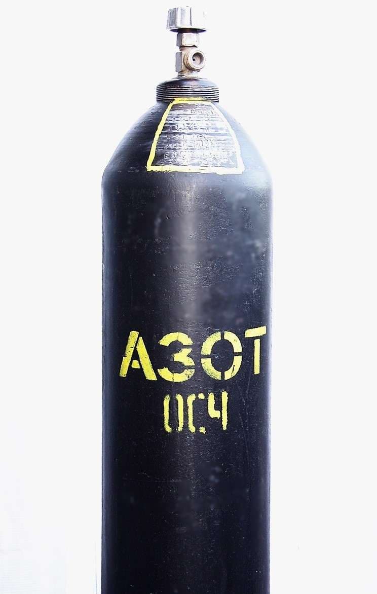 Баллон азотный ОСЧ. 40л п/а, фото 1