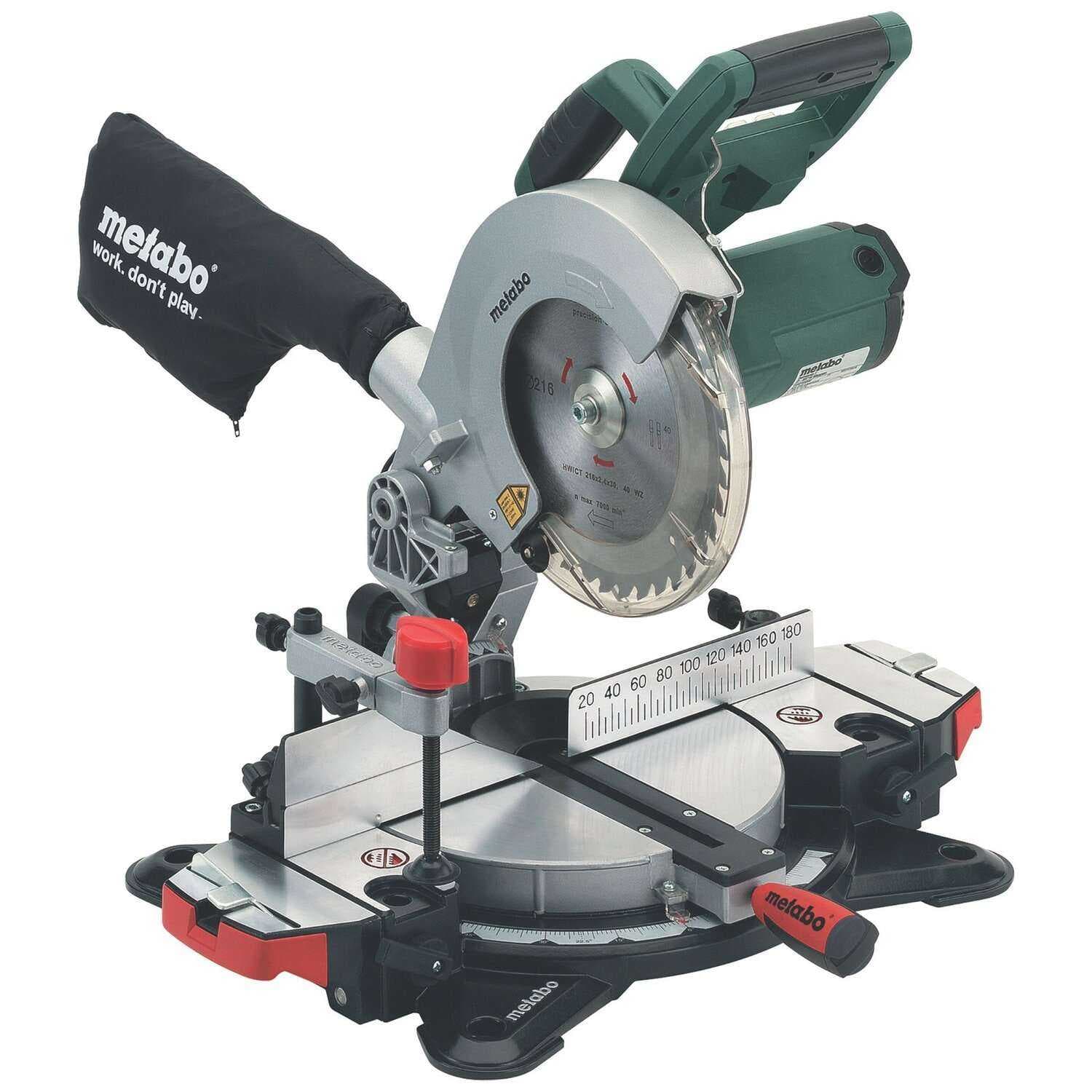 Пила торцовочная METABO KS 216 M 1350Вт круг 216x30мм 5000об/мин гл.пропила 60мм, лазер, фото 1