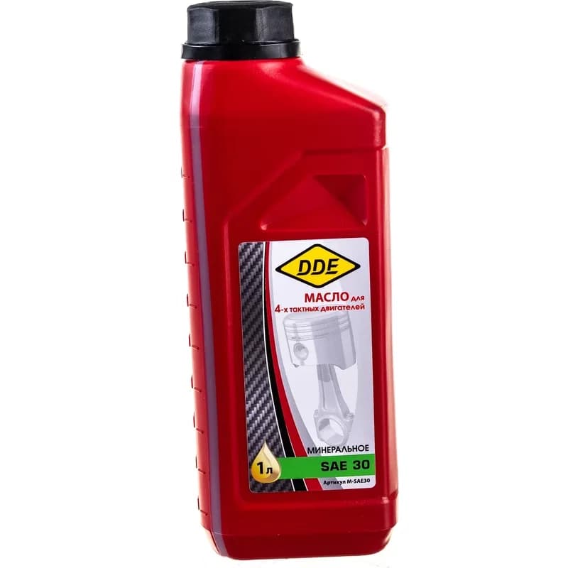Масло 4-х тактное SAE30 DDE, API SJ/CF (1л) минеральное, фото 1