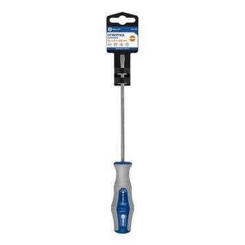Отвертка Ultra Grip КОБАЛЬТ SL 5,0 х 150 мм CR-V, двухкомпонентная рукоятка (1 шт.) подвес 646-263, фото 1