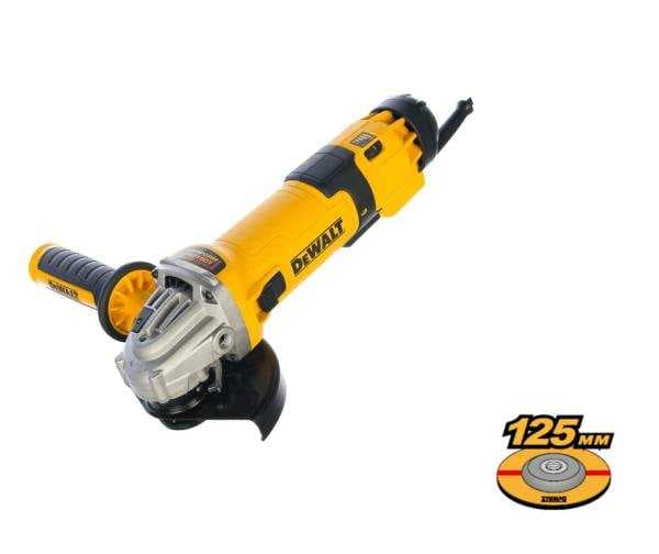 Угловая шлифмашина (УШМ) DEWALT DWE4257-QS (125мм, 1500Вт, 2800-11000 об/мин., 2.6кг), фото 1