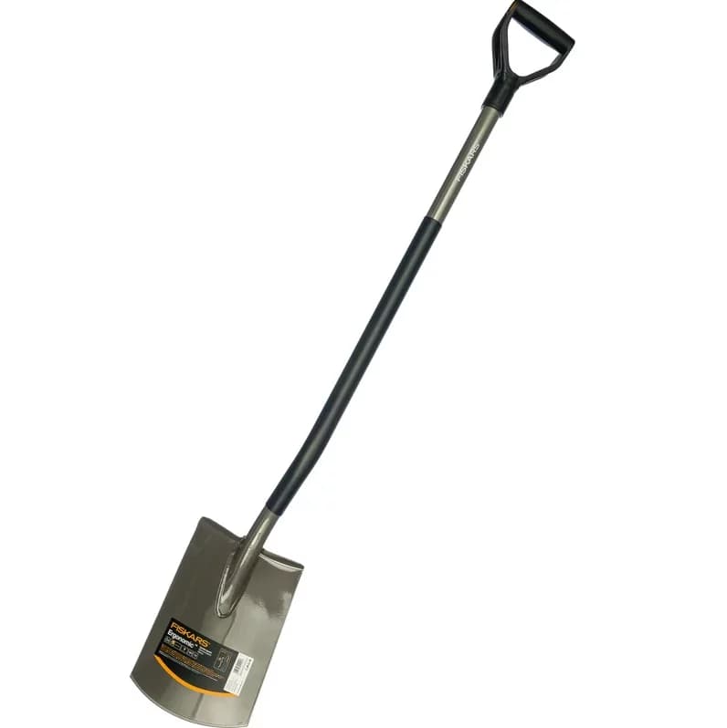 Лопата FISKARS садовая, закругленное лезвие "Эргономик" (131410, 1001411), фото 1