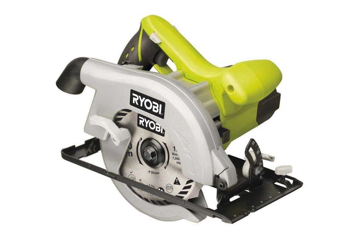 Пила циркулярная RYOBI EWS1150RS 1150Вт 5600об/мин 170х20мм макс.пропил 55мм, фото 1