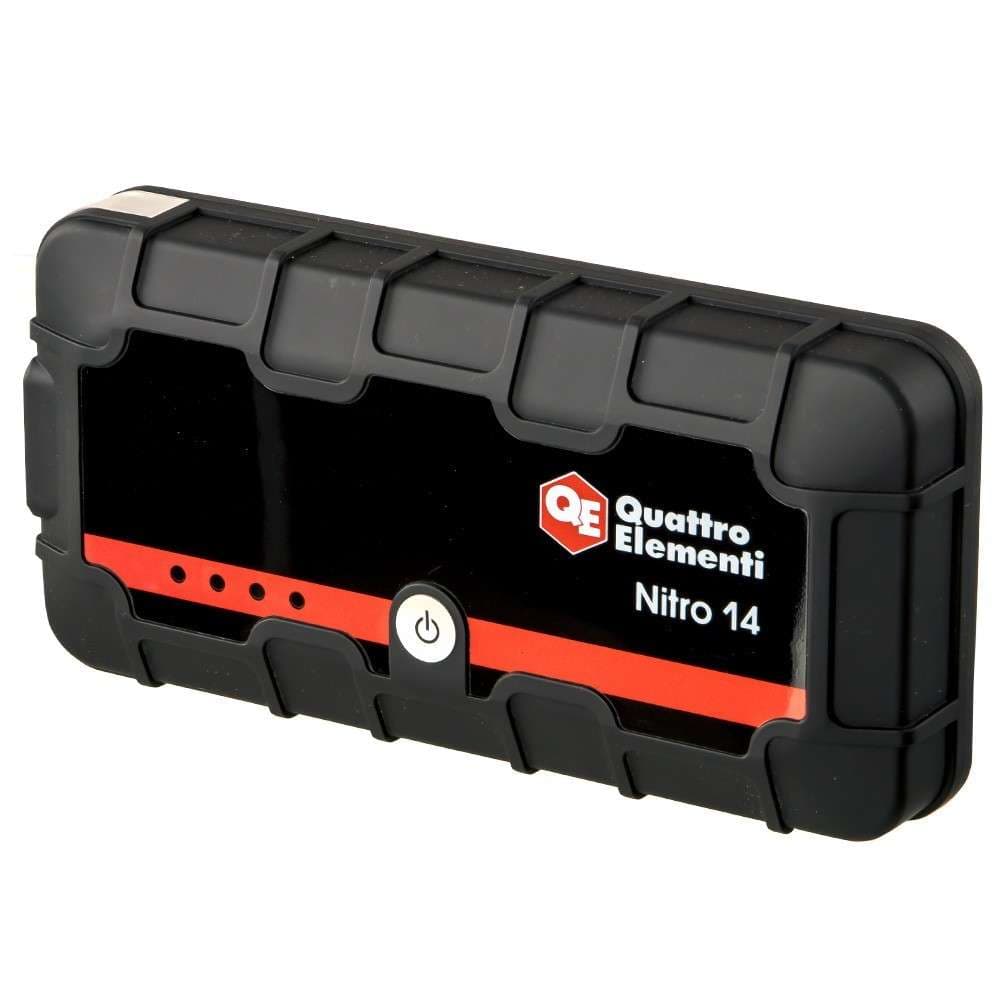 Пусковое устройство QUATTRO ELEMENTI Nitro 14 (12В, 14000 мАч, 450 А, USB, LCD - фонарь), фото 1