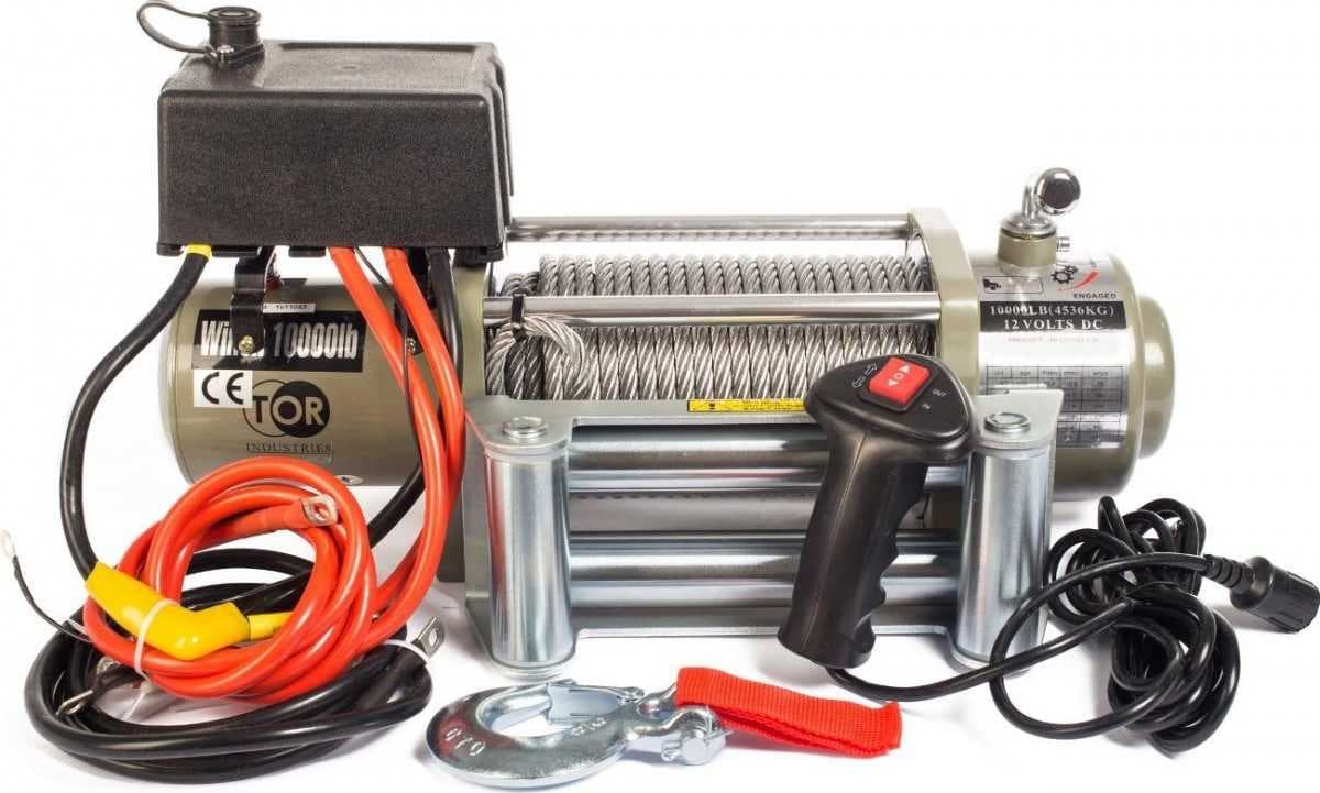 Лебедка автомобильная TOR 12V S10000 (4536 кг/28м), фото 1