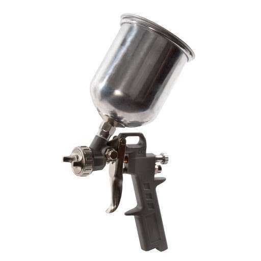Краскопульт пневматический QUATTRO ELEMENTI с верхним бачком 600 мл, сопло 1,4 мм,HVLP, разъем EURO, фото 1
