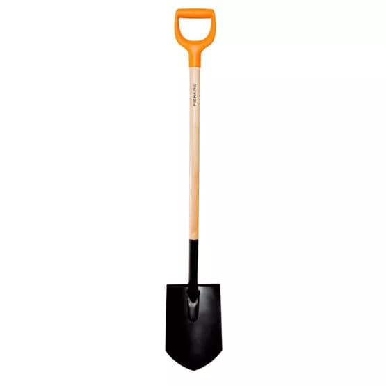Лопата FISKARS "Дача" штыковая, деревянный черенок (1060033), фото 1