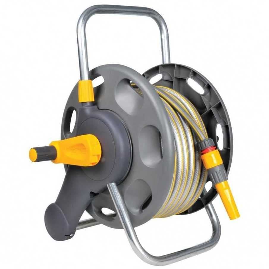 Катушка на переносном каркасе HOZELOCK 2489R9012 (до 45 м, шланг 1/2+ шланг 20м +набор фитингов), фото 1
