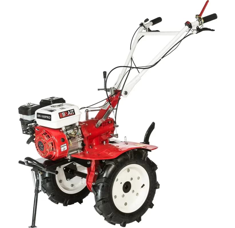 Мотоблок бензиновый BRAIT BR-105WPRO (7л.с, размер колес 19 х 7 х 8, 3 скорости, с валом отбора мощости), фото 1