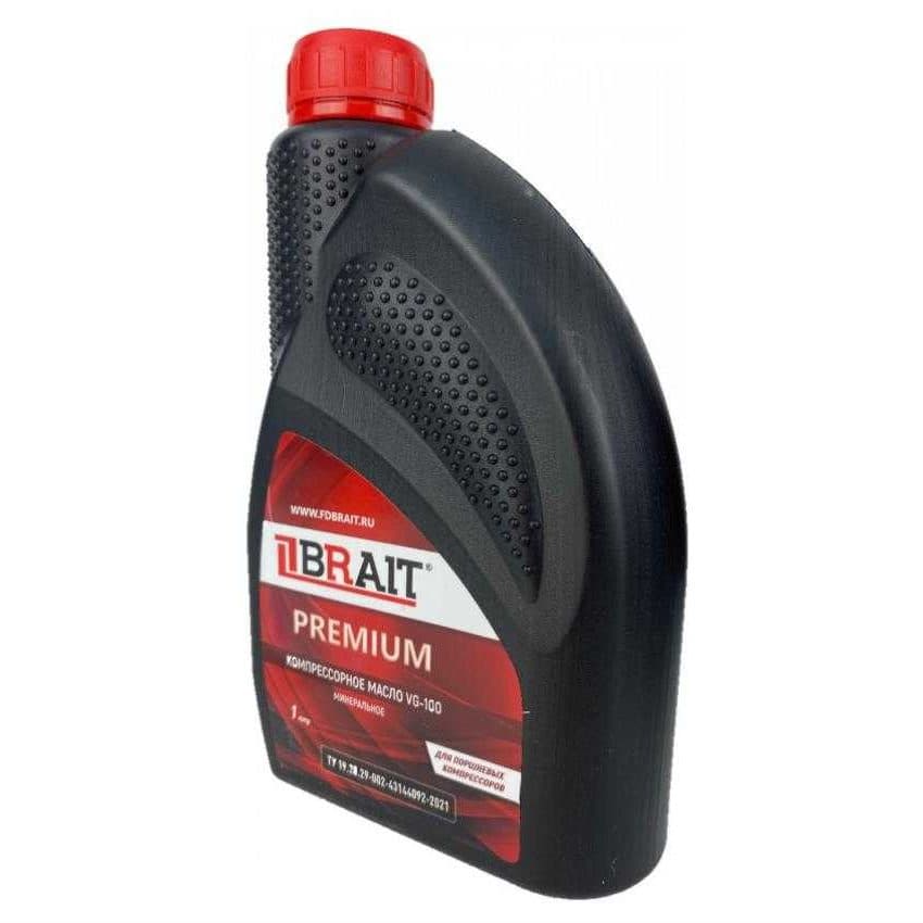 Масло компрессорное Brait VG-100, 1л, фото 1