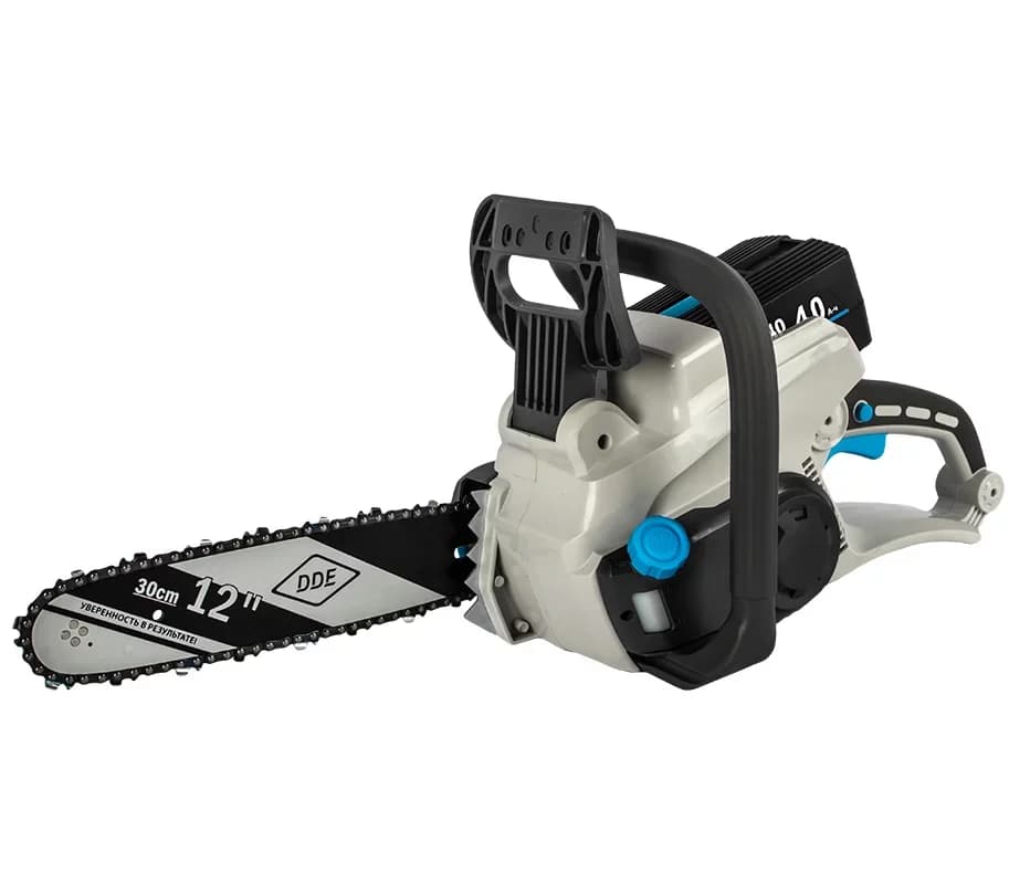 Пила цепная аккумуляторная DDE BlueTech CSB400-12" (ширина 30 см, 3/8"PM-45-1,3, SDS, без ЗУ и АКБ), фото 1